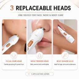 3 in 1 Electric Hair Removal Set USB Rechargeable Nose Underarm Leg Hair Trimmer Device for Men Women Personal Grooming 2026 New