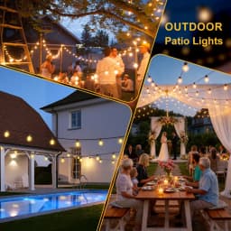 24V 30M Low Voltage String Lights with Remote Control Horizontal Bulbs Indoor-Outdoor Waterproof Garden Decor UK Plug