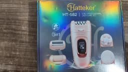 Hatteker 5-in-1 Electric for Women Hair Remover Roller Home Use Washable Hair Removal Device with Private Clip And Light