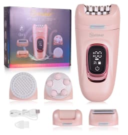 Hatteker 5-in-1 Electric for Women Hair Remover Roller Home Use Washable Hair Removal Device with Private Clip And Light