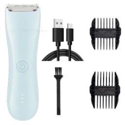Electric Body Groomer Pubic Hair Trimmer for Men Balls Shaver Clipper Male Sensitive Private Parts Razor Sex Place Face Cut