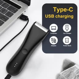 Electric Body Groomer Pubic Hair Trimmer for Men Balls Shaver Clipper Male Sensitive Private Parts Razor Sex Place Face Cut