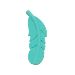 Cute-Idea 10PCs Silicone Beads Feather Teether BPA Free DIY Infant Teething Necklace Rodent Pendant Jewelry Nursing Shower