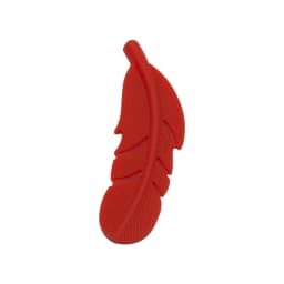 Cute-Idea 10PCs Silicone Beads Feather Teether BPA Free DIY Infant Teething Necklace Rodent Pendant Jewelry Nursing Shower