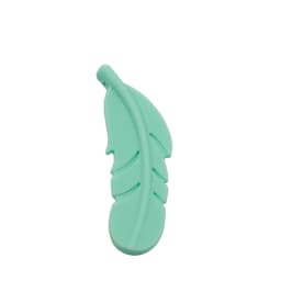 Cute-Idea 10PCs Silicone Beads Feather Teether BPA Free DIY Infant Teething Necklace Rodent Pendant Jewelry Nursing Shower