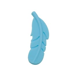 Cute-Idea 10PCs Silicone Beads Feather Teether BPA Free DIY Infant Teething Necklace Rodent Pendant Jewelry Nursing Shower