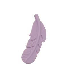 Cute-Idea 10PCs Silicone Beads Feather Teether BPA Free DIY Infant Teething Necklace Rodent Pendant Jewelry Nursing Shower