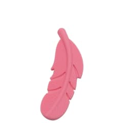 Cute-Idea 10PCs Silicone Beads Feather Teether BPA Free DIY Infant Teething Necklace Rodent Pendant Jewelry Nursing Shower