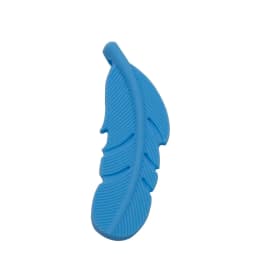 Cute-Idea 10PCs Silicone Beads Feather Teether BPA Free DIY Infant Teething Necklace Rodent Pendant Jewelry Nursing Shower