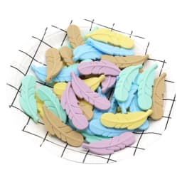 Cute-Idea 10PCs Silicone Beads Feather Teether BPA Free DIY Infant Teething Necklace Rodent Pendant Jewelry Nursing Shower