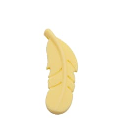 Cute-Idea 10PCs Silicone Beads Feather Teether BPA Free DIY Infant Teething Necklace Rodent Pendant Jewelry Nursing Shower