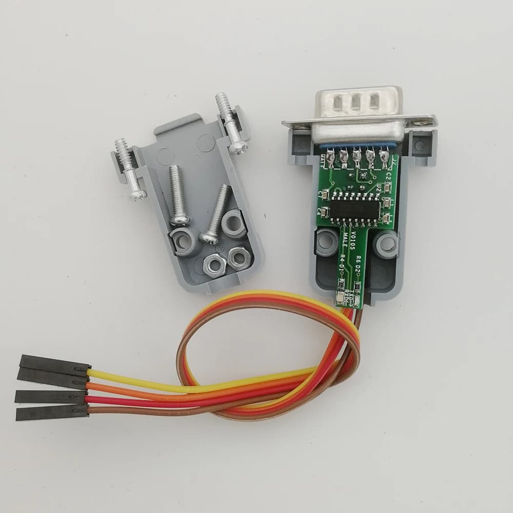 Female Hole Male Pin Serial COM Port TTL Level Shell RS232-TTL Two-Way Converter Mutual Conversion Module