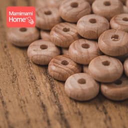 50pc Wooden Beads Mini Abacus Beads BPA Free Beech Baby Teether DIY Pacifier Chain Bracelet Wooden Blank Nurse Gift Baby Product