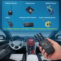 G638 Anti Spy Wireless RF Signal Detector Bug GSM GPS Tracker Hidden Camera Eavesdropping Device Military Professional Version