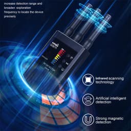 G638 Anti Spy Wireless RF Signal Detector Bug GSM GPS Tracker Hidden Camera Eavesdropping Device Military Professional Version