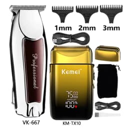 Hair Clipper Electric Shaver Cutting Machine KM-2296 KM-TX10 667 Long Life Hair Trimmer Powerful Power Hair Trimmer for Men