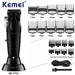 Hair Clipper Electric Shaver Cutting Machine KM-2296 KM-TX10 667 Long Life Hair Trimmer Powerful Power Hair Trimmer for Men