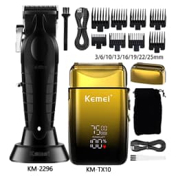 Hair Clipper Electric Shaver Cutting Machine KM-2296 KM-TX10 667 Long Life Hair Trimmer Powerful Power Hair Trimmer for Men