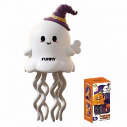 Wind-Up Dancing Ghost Toy for Kids, Interactive Moving Singing Toy with Music and Lights, Educational Toddler Toy