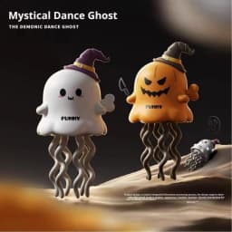 Wind-Up Dancing Ghost Toy for Kids, Interactive Moving Singing Toy with Music and Lights, Educational Toddler Toy