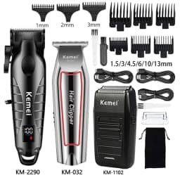 Hair Clipper Barber Blading Hair Cutting Machine Clipper Grooming Cordless Rechargeable Shaver for Men Km-2290 Km-032 Km-1102