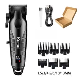 Hair Clipper Barber Blading Hair Cutting Machine Clipper Grooming Cordless Rechargeable Shaver for Men Km-2290 Km-032 Km-1102