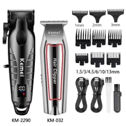 Hair Clipper Barber Blading Hair Cutting Machine Clipper Grooming Cordless Rechargeable Shaver for Men Km-2290 Km-032 Km-1102