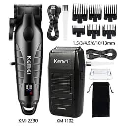 Hair Clipper Barber Blading Hair Cutting Machine Clipper Grooming Cordless Rechargeable Shaver for Men Km-2290 Km-032 Km-1102
