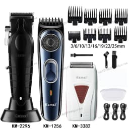 Kemei KM-2296 KM-1256 KM-3382 Professional Hair Clipper Kit Electric Shaver Male Hair Cutting Machine Men’s Trimmer Machine