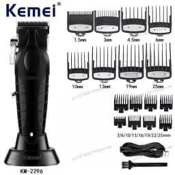Kemei KM-2296 KM-1256 KM-3382 Professional Hair Clipper Kit Electric Shaver Male Hair Cutting Machine Men’s Trimmer Machine