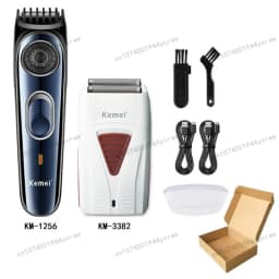 Kemei KM-2296 KM-1256 KM-3382 Professional Hair Clipper Kit Electric Shaver Male Hair Cutting Machine Men’s Trimmer Machine