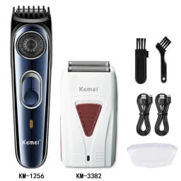 Kemei KM-2296 KM-1256 KM-3382 Professional Hair Clipper Kit Electric Shaver Male Hair Cutting Machine Men’s Trimmer Machine