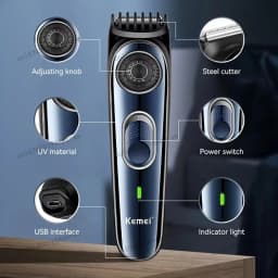 Kemei KM-2296 KM-1256 KM-3382 Professional Hair Clipper Kit Electric Shaver Male Hair Cutting Machine Men’s Trimmer Machine