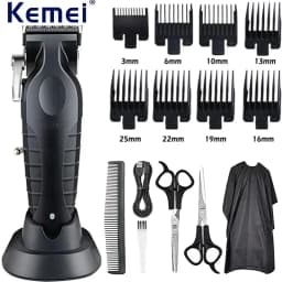 Kemei KM-2296 KM-1256 KM-3382 Professional Hair Clipper Kit Electric Shaver Male Hair Cutting Machine Men’s Trimmer Machine