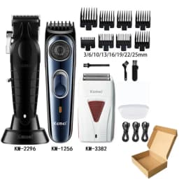 Kemei KM-2296 KM-1256 KM-3382 Professional Hair Clipper Kit Electric Shaver Male Hair Cutting Machine Men’s Trimmer Machine