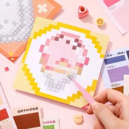 Pixel Art Sticker Book DIY Animal Puzzle Mosaic Craft Educational Toy Kids 23 Sheets Activity Game Cartoon Cute Gift Supplies