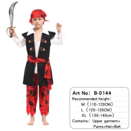 Halloween Viking Pirate Costume Medieval Retro Pirate Captain Showing Suit Carnival Party Nightclub Bar Dress Up No Props