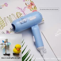 Fashion Mini Folding Hair Dryer 400w Low Power Radiation Proof Household Travel Dormitory Hair Dryer Barber Salon Modeling Tool