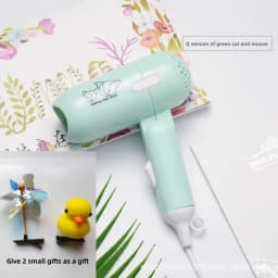 Fashion Mini Folding Hair Dryer 400w Low Power Radiation Proof Household Travel Dormitory Hair Dryer Barber Salon Modeling Tool