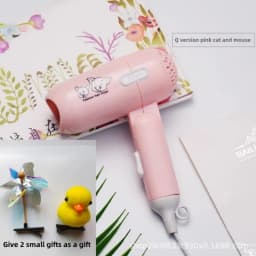 Fashion Mini Folding Hair Dryer 400w Low Power Radiation Proof Household Travel Dormitory Hair Dryer Barber Salon Modeling Tool