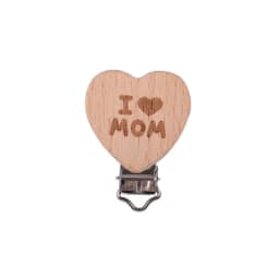 5Pcs/Lot New Arrival Lovely Wooden Pacifier Clip Natural Beech Wood Accessories for Baby Handmade Dummy Clips Pacifier Chain