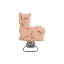 5Pcs/Lot New Arrival Lovely Wooden Pacifier Clip Natural Beech Wood Accessories for Baby Handmade Dummy Clips Pacifier Chain