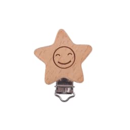 5Pcs/Lot New Arrival Lovely Wooden Pacifier Clip Natural Beech Wood Accessories for Baby Handmade Dummy Clips Pacifier Chain