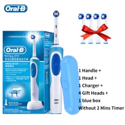 Original Oral B Vitality Electric Toothbrush Smart Timer Adult Toothbrushes Waterproof Inductive Rechargeable Oralb Deep Clean