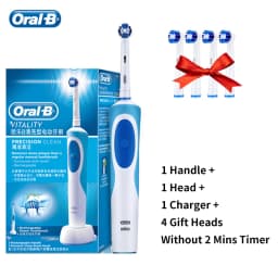 Original Oral B Vitality Electric Toothbrush Smart Timer Adult Toothbrushes Waterproof Inductive Rechargeable Oralb Deep Clean