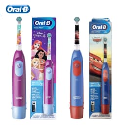 Oral-B Kid's Electric Toothbrush Battery Powered Rotation Tooth Brush Oral Dental Clean with 2 Minutes Timer For Children Age 3+