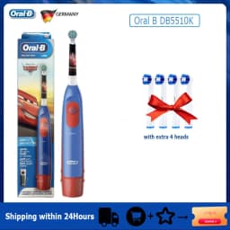 Oral-B Kid's Electric Toothbrush Battery Powered Rotation Tooth Brush Oral Dental Clean with 2 Minutes Timer For Children Age 3+