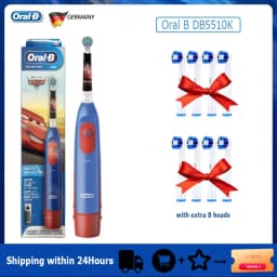 Oral-B Kid's Electric Toothbrush Battery Powered Rotation Tooth Brush Oral Dental Clean with 2 Minutes Timer For Children Age 3+