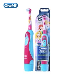 Oral-B Kid's Electric Toothbrush Battery Powered Rotation Tooth Brush Oral Dental Clean with 2 Minutes Timer For Children Age 3+