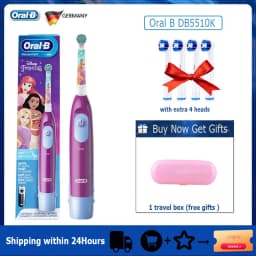 Oral-B Kid's Electric Toothbrush Battery Powered Rotation Tooth Brush Oral Dental Clean with 2 Minutes Timer For Children Age 3+